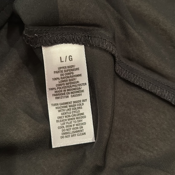 Aeropostale Signature Shimmer Button Up Shirt in Black - Picture 7 of 7